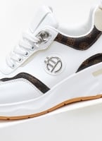 Sneakers wedges με σχέδιο