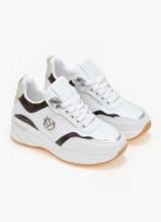 Sneakers wedges με σχέδιο