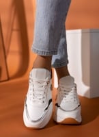 Sneakers wedges με σχέδιο