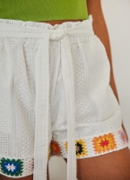 Σορτς boho από κιπούρ δαντέλα