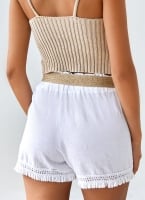 Σορτς boho με λινό