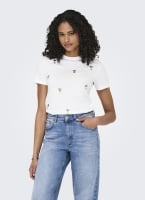 T-shirt με πέτρες ONLY 15346726