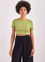 T-shirt σε cropped γραμμή Different-Shop 03-133