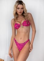 Three pieces bikini με print