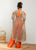 Τουνίκ crochet με μεταλλική κλωστή