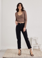 Παντελόνι τζιν mom fit