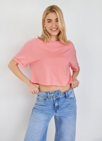 Τζιν wide leg με ασύμμετρη μέση