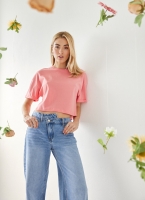 Τζιν wide leg με ασύμμετρη μέση