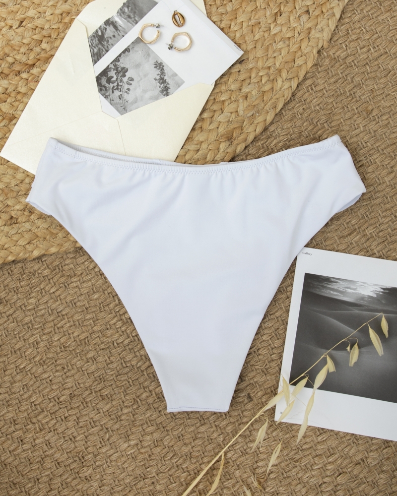 Basic bikini slip με βολάν