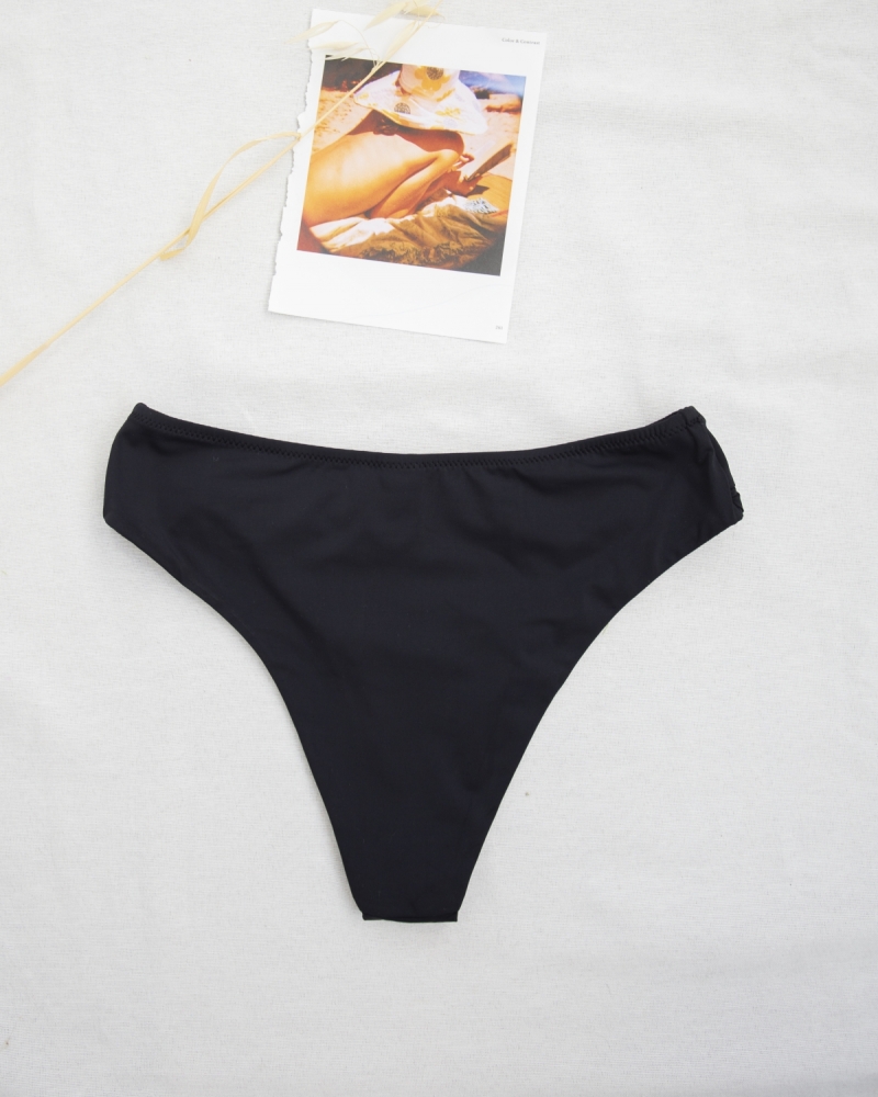 Basic bikini slip με βολάν
