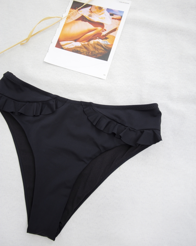 Basic bikini slip με βολάν