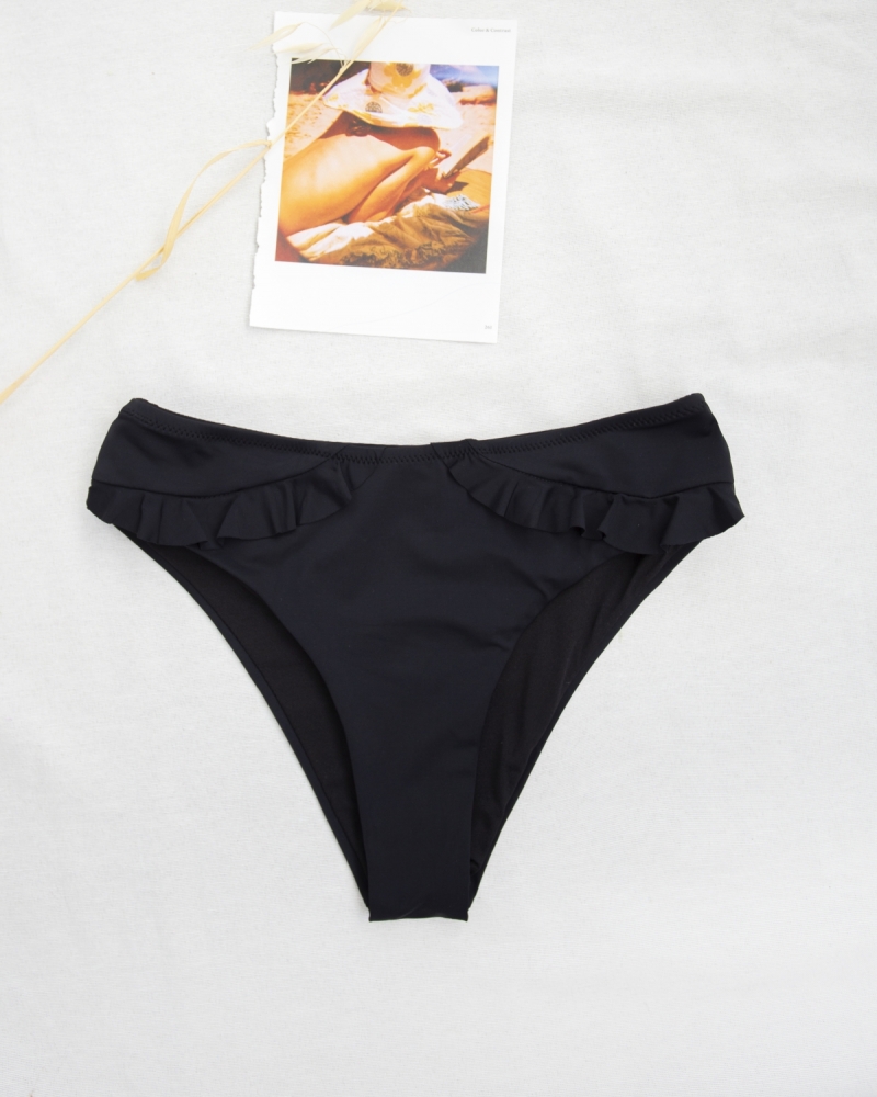 Basic bikini slip με βολάν