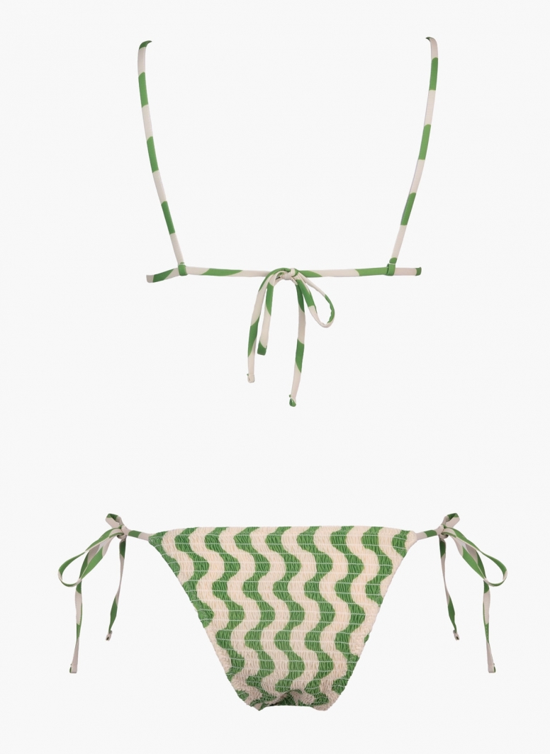 Bikini Set γκοφρε με τριγωνάκι