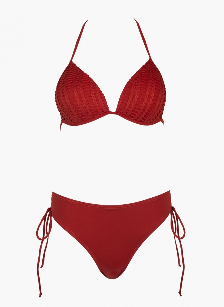 Bikini set τριγωνάκι με σταθερή ενίσχυση