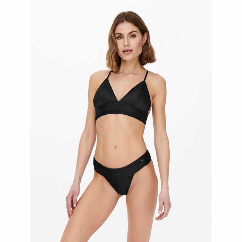 Bikini slip με ριμπ ύφανση ONLY 15223710