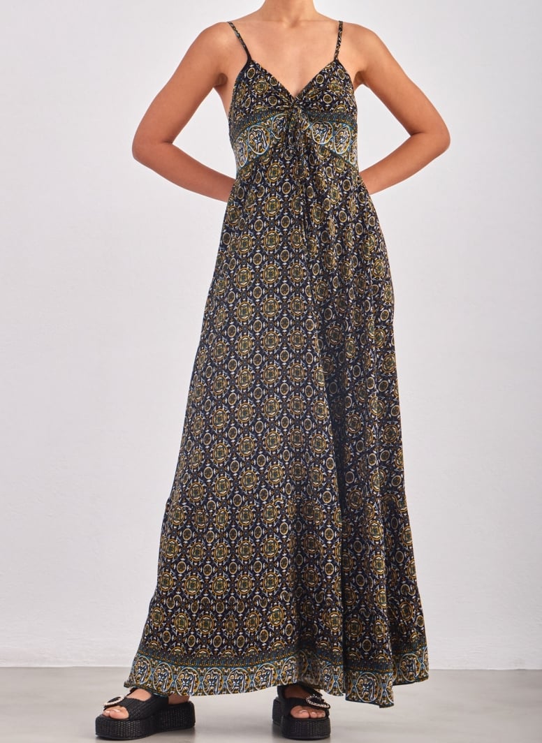 Boho φόρεμα με λαχούρια