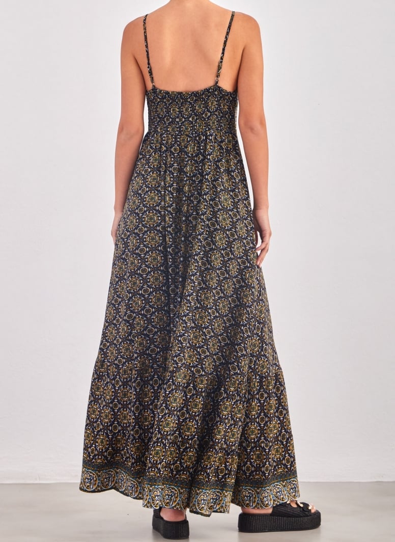 Boho φόρεμα με λαχούρια