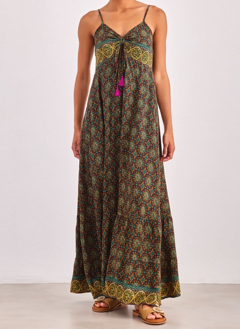 Boho φόρεμα με λαχούρια