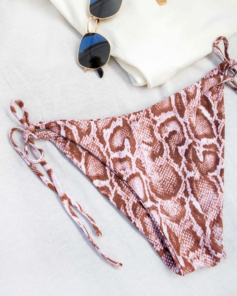 Brazilian bikini slip με σχέδιο φίδι