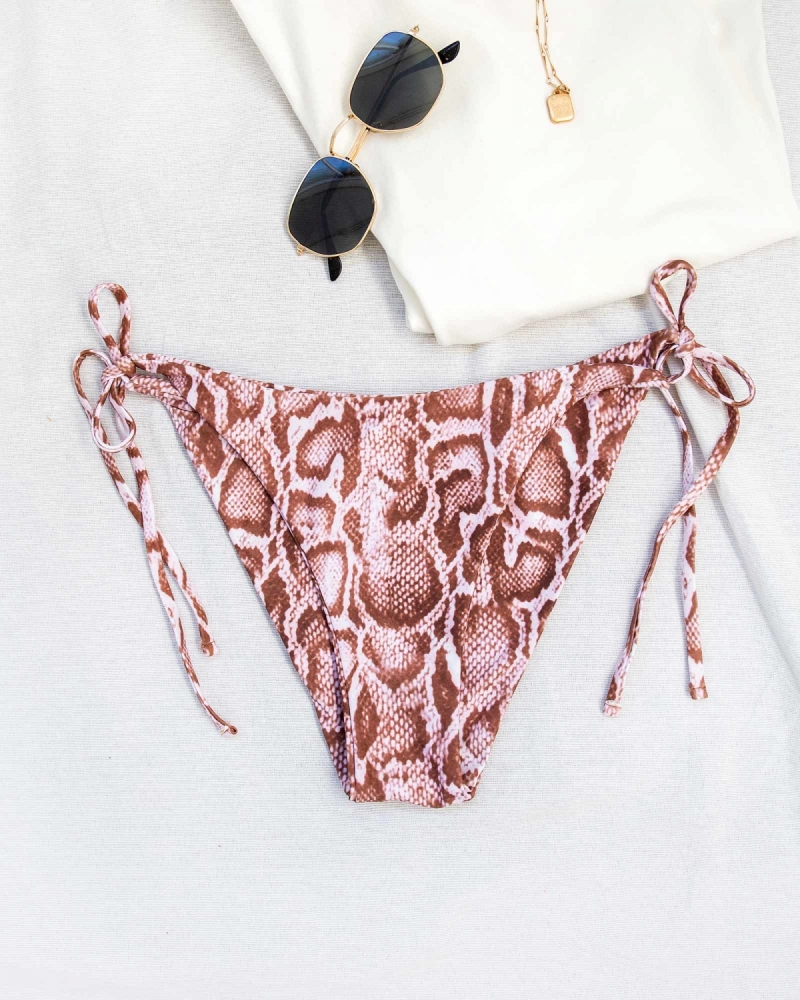 Brazilian bikini slip με σχέδιο φίδι