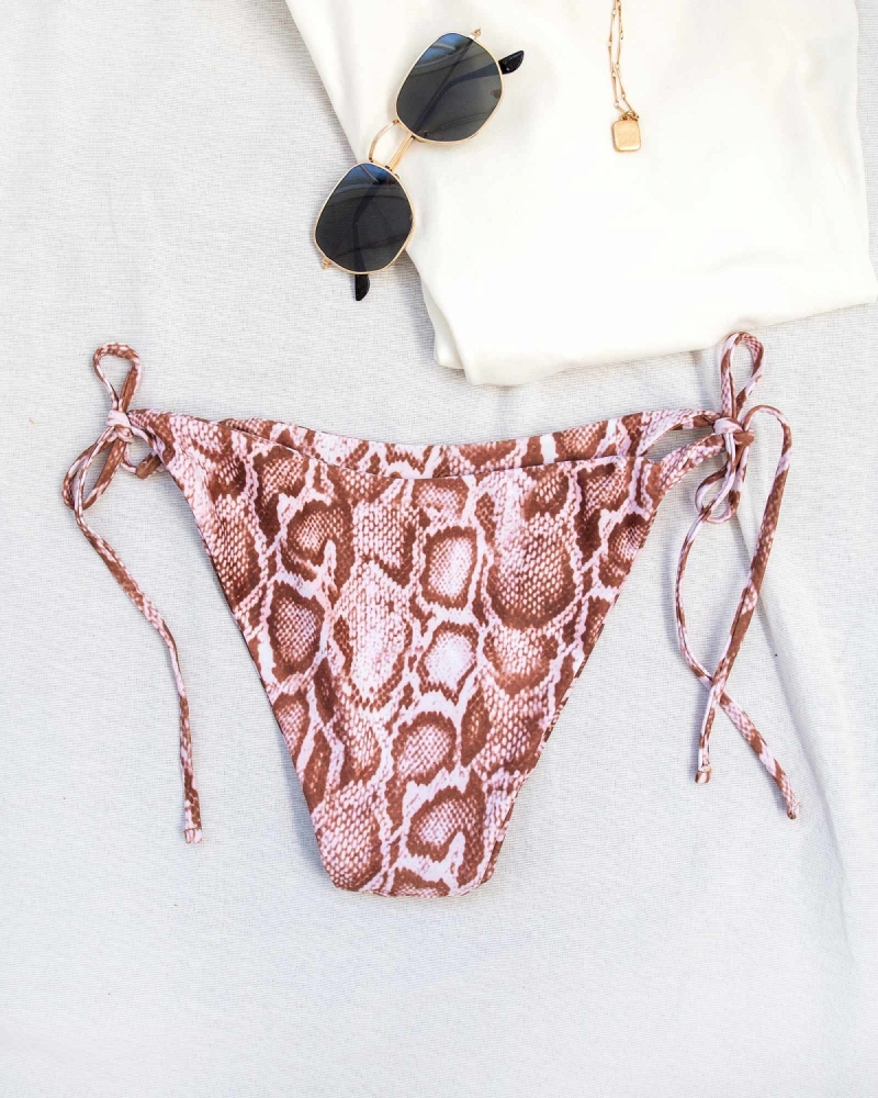 Brazilian bikini slip με σχέδιο φίδι