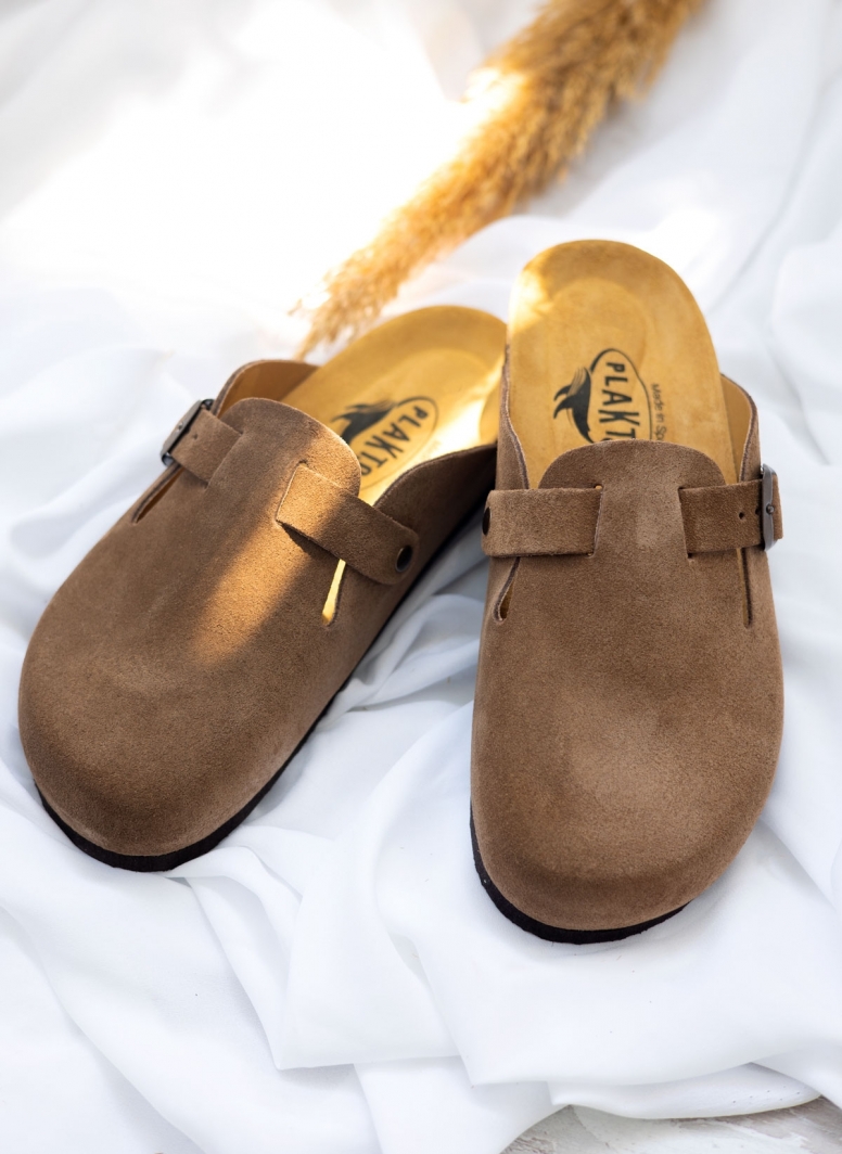 Clogs ανατομικά από δέρμα καστόρι Plakton 181539