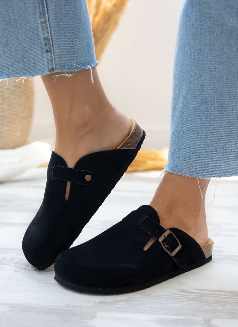 Clogs ανατομικά από δέρμα καστόρι Plakton 181539