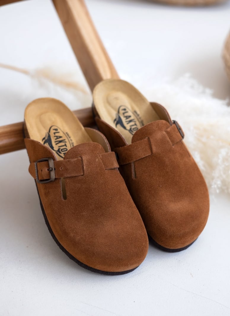 Clogs ανατομικά από δέρμα καστόρι Plakton 181539