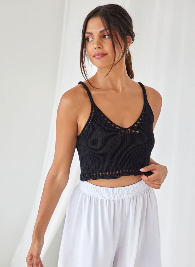 Crop top crochet με ιδιαίτερη πλάτη