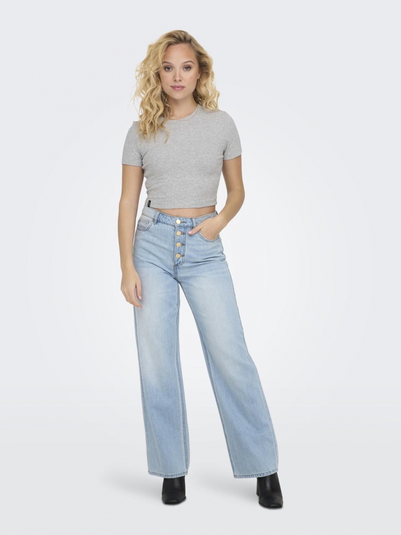 Crop top κοντομάνικο ONLY 15311891