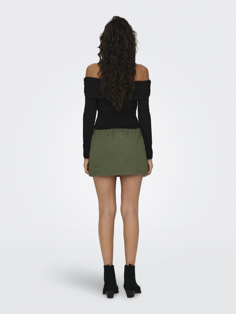 Crop top μακρυμάνικο strapless ONLY 15336324