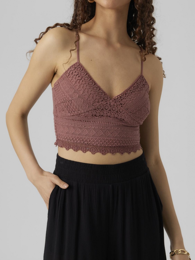 Crop top με δαντέλα VERO MODA 10272481