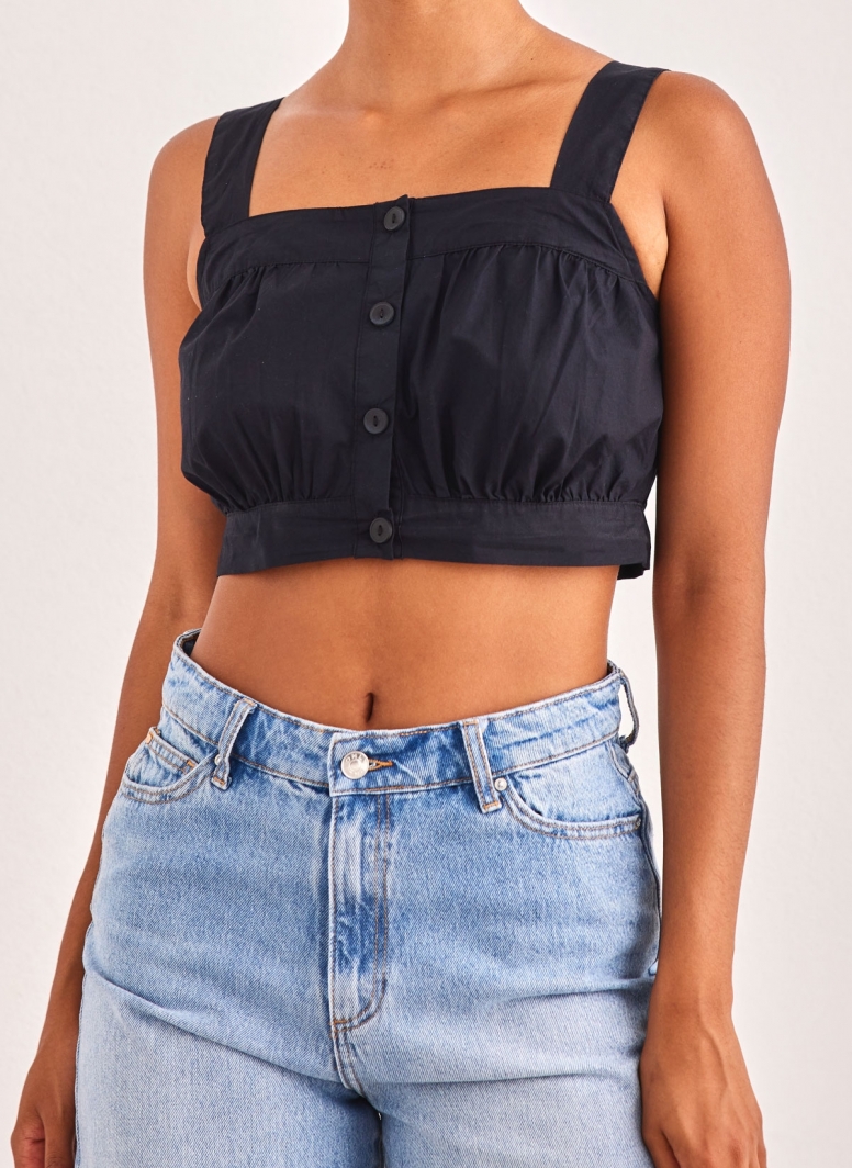 Crop top με κουμπιά AWARE by Vero Moda 10306764