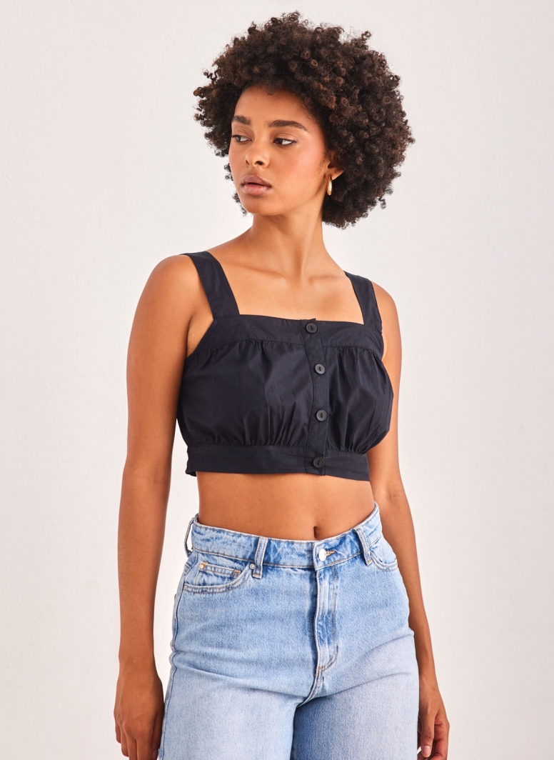 Crop top με κουμπιά AWARE by Vero Moda 10306764