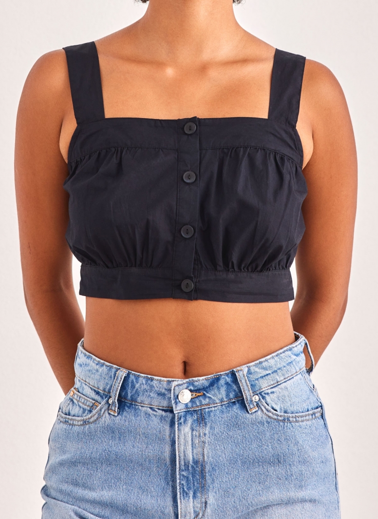 Crop top με κουμπιά AWARE by Vero Moda 10306764