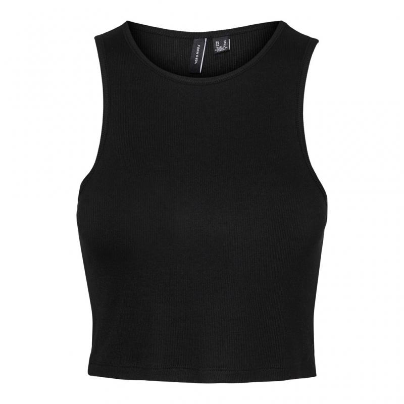 Crop top αμάνικο ριπ Vero Moda 10298664