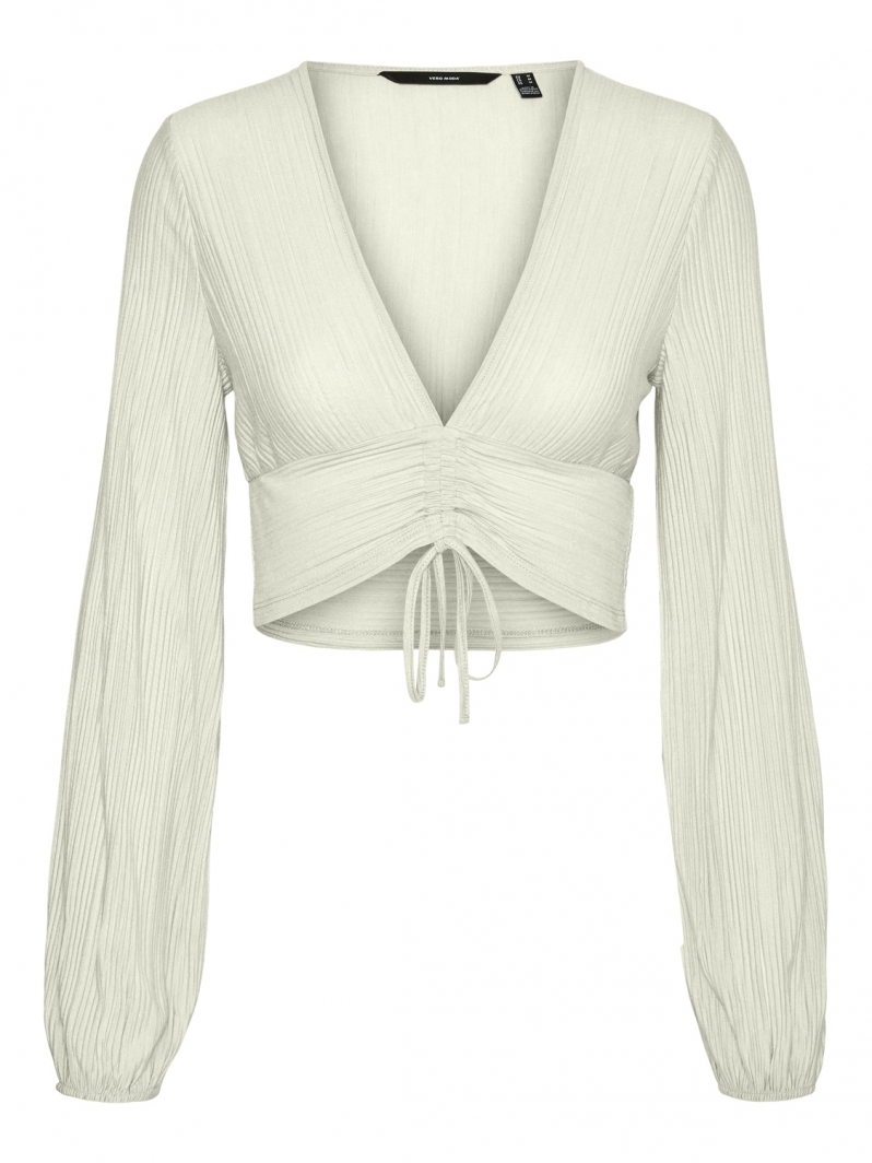Crop top διάφανο με σούρα Vero Moda 10316926