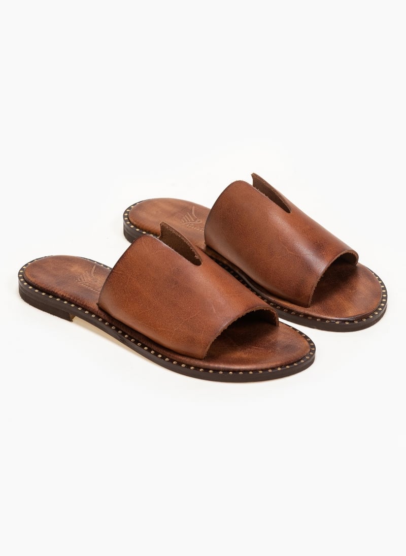 Σανδάλια δερμάτινα με άνοιγμα στη φάσα Iris Sandals