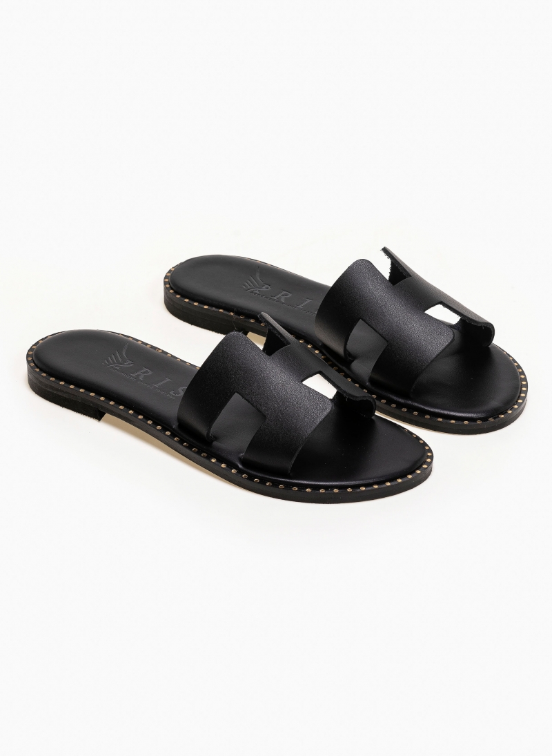 Σανδάλια δερμάτινα με ανοίγματα Iris Sandals