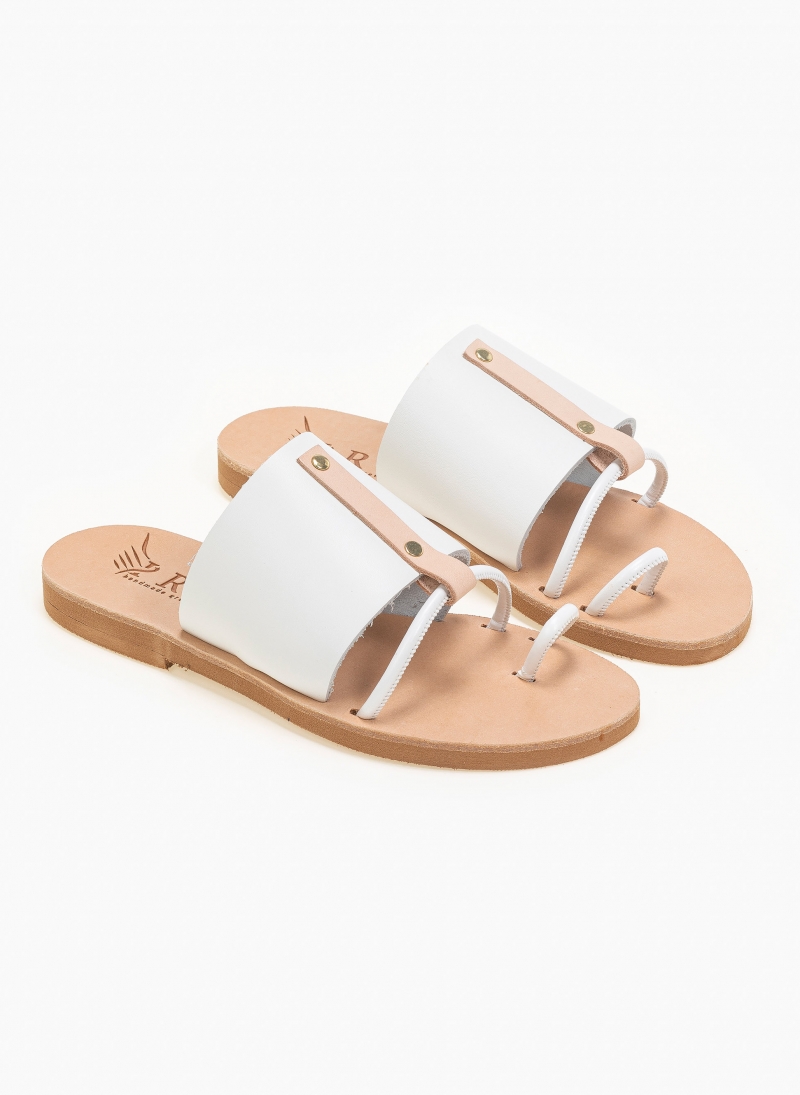 Σανδάλια δερμάτινα με διχρωμία Iris Sandals