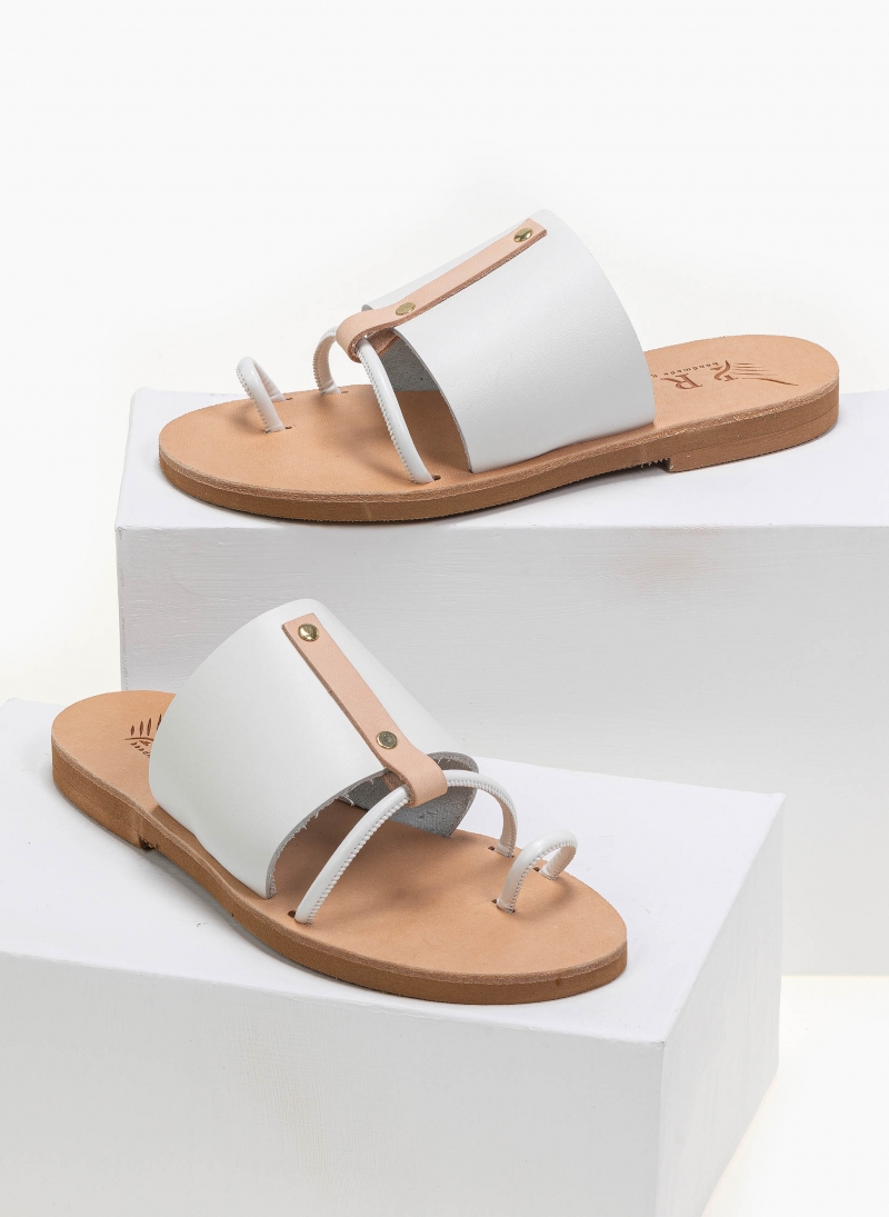 Σανδάλια δερμάτινα με διχρωμία Iris Sandals