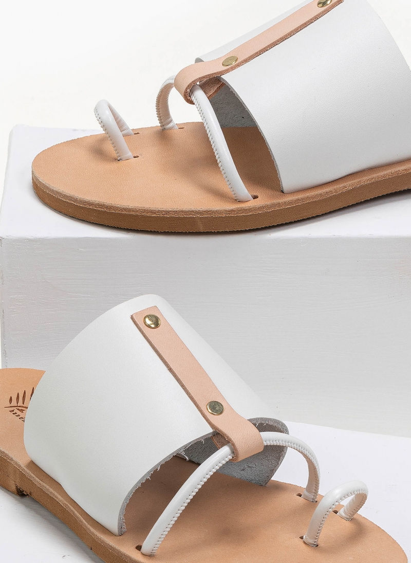 Σανδάλια δερμάτινα με διχρωμία Iris Sandals