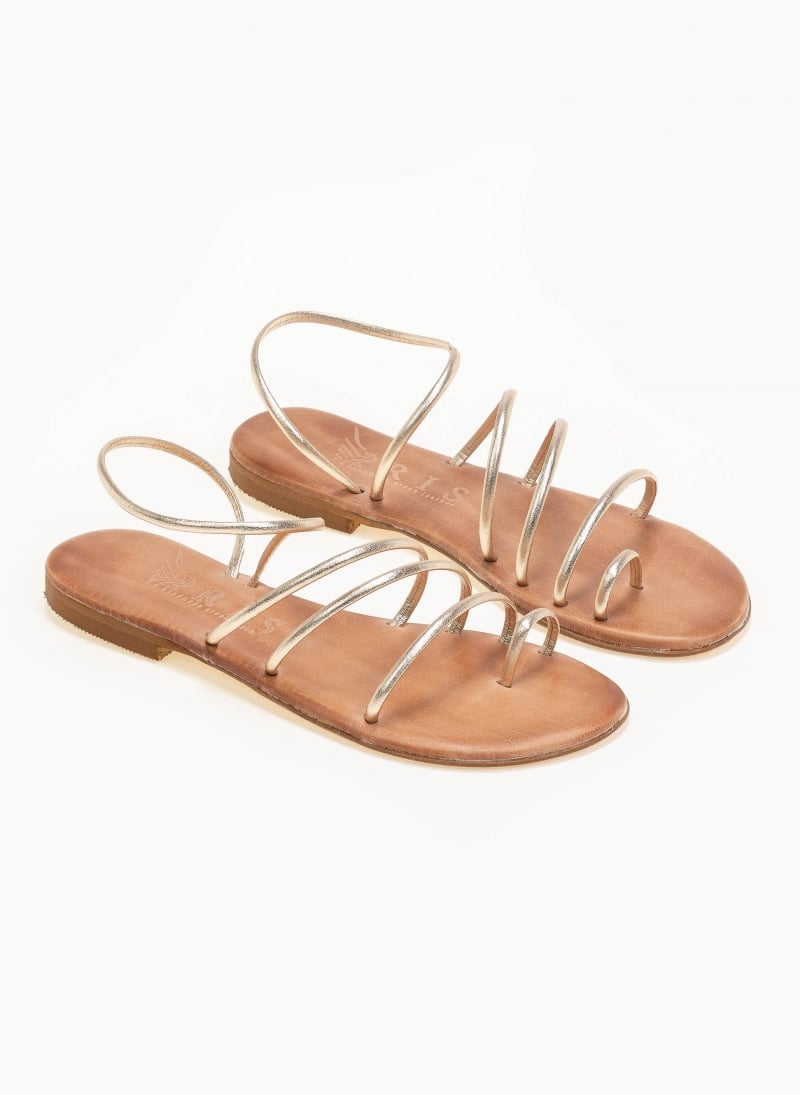 Σανδάλια δερμάτινα με λεπτά λουράκια Iris Sandals