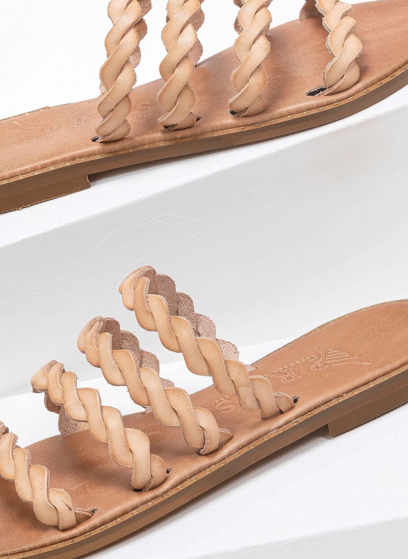 Σανδάλια δερμάτινα με λουράκια Iris Sandals