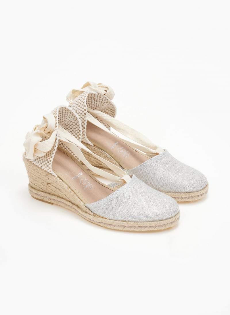Εσπαντρίγιες platforms με glitter ύφασμα