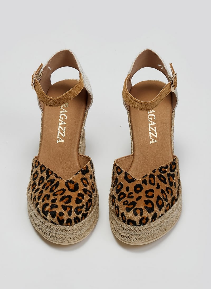 Εσπαντρίγιες platforms από συνθετικό ponyskin Ragazza 0699