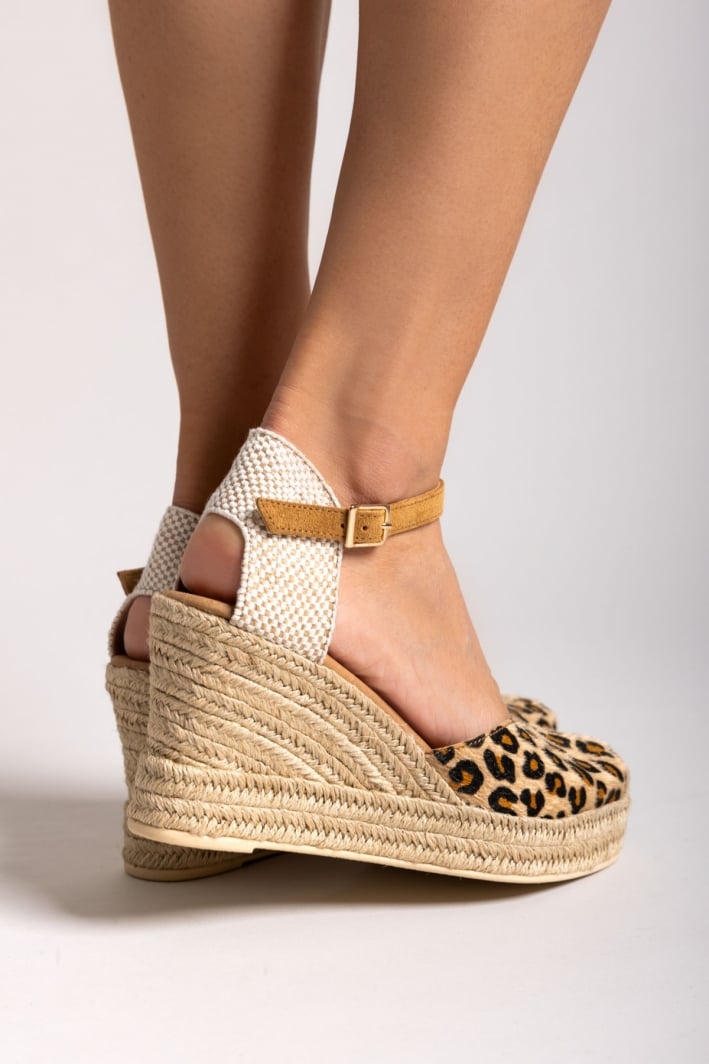 Εσπαντρίγιες platforms από συνθετικό ponyskin Ragazza 0699