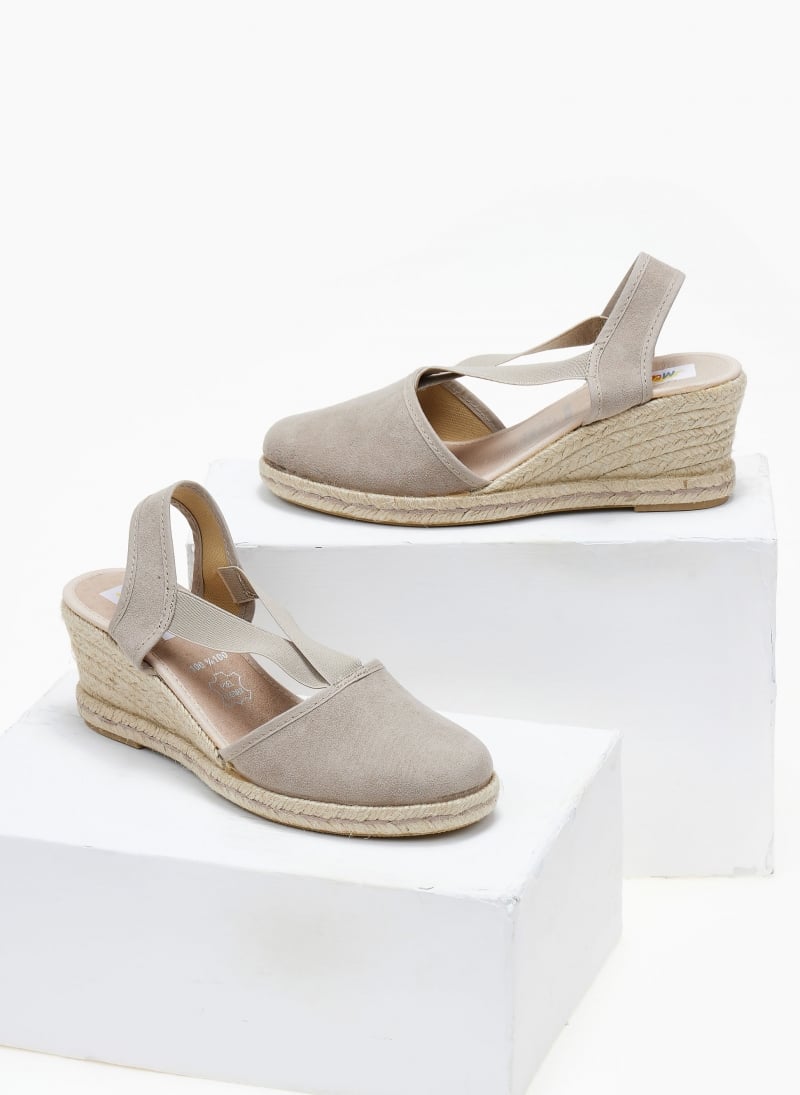 Εσπαντρίγιες platforms suede με λάστιχα