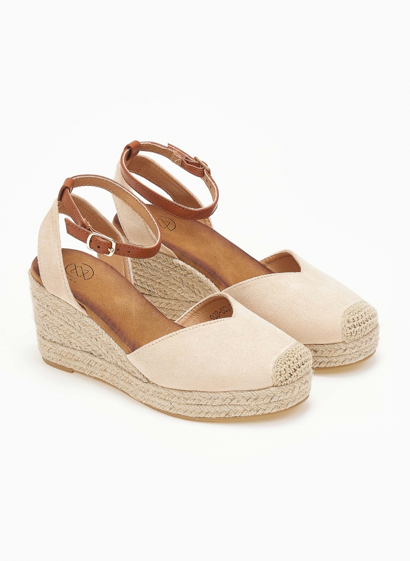 Εσπαντρίγιες platforms suede με μπαρέτα Erynn