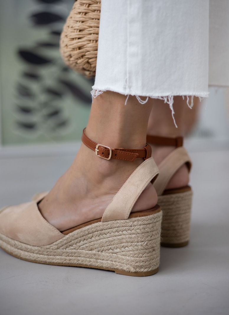 Εσπαντρίγιες platforms suede με μπαρέτα Erynn